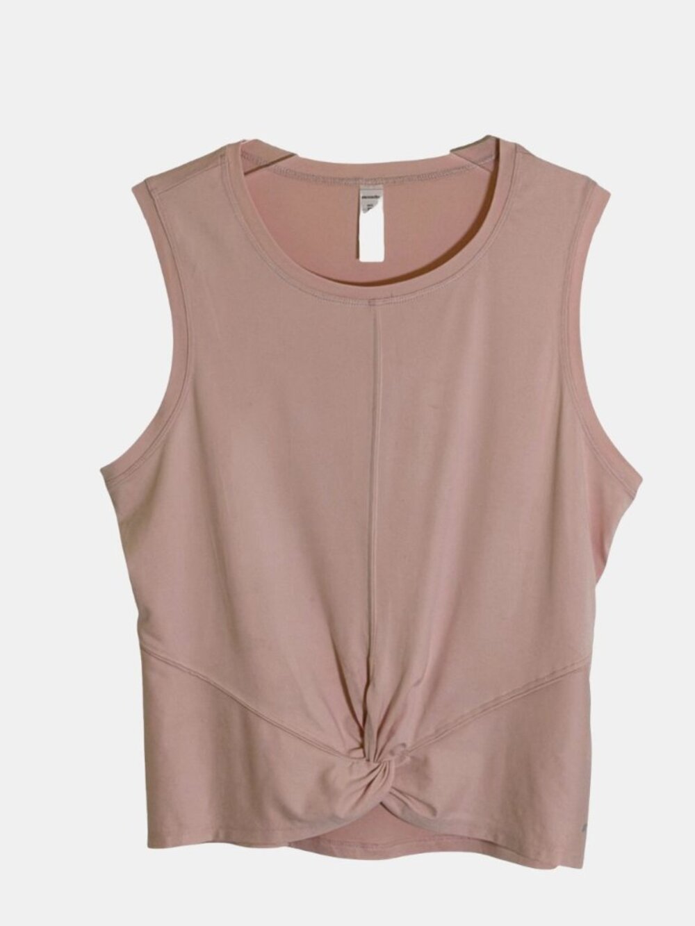 Marika Sport Pink Twist Front Tank Top XL Sleeveless Activewear NWOT